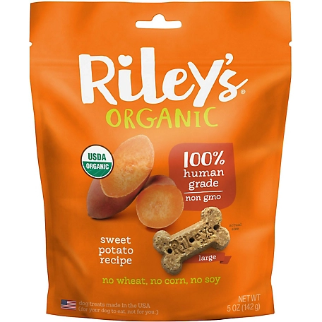 Riley's Organics Sweet Potato Large Bone Dog Treats, 5 oz.