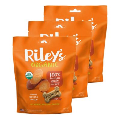 Riley's Organics Sweet Potato Flavor Large Bone Dog Treats, 5 oz., 3 ct.