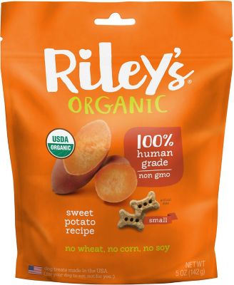 Riley's Organics Sweet Potato Small Bone Dog Treats, 5 oz.