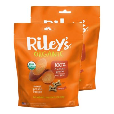 Riley's Organics Sweet Potato Small Bone Dog Treats, 5 oz., 2-Pack
