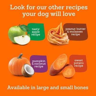 Image showing  Sweet Potato Small Bone Dog Treats, 5 oz., 2-Pack