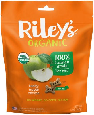 Riley's Organics Tasty Apple Small Bone Dog Treats, 5 oz.