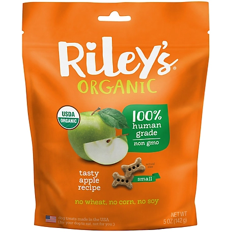 Riley's Organics Tasty Apple Small Bone Dog Treats, 5 oz.