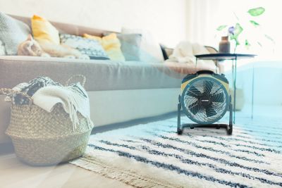 Image showing  11 in. Indoor/Outdoor Rechargeable Cordless Air Circulator, 900 CFM