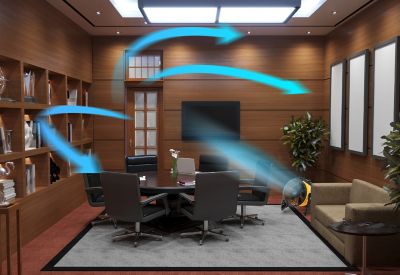 Image showing  11 in. Indoor/Outdoor Rechargeable Cordless Air Circulator, 900 CFM