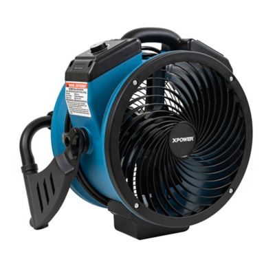 XPOWER Dual Power Corded/Cordless Rechargeable Brushless DC Motor Whole Room Air Circulator