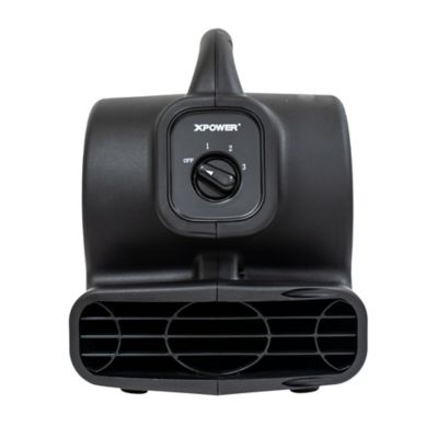 Image showing  3-Speed Indoor/Outdoor Air Mover with Outlets, 600 CFM, Black