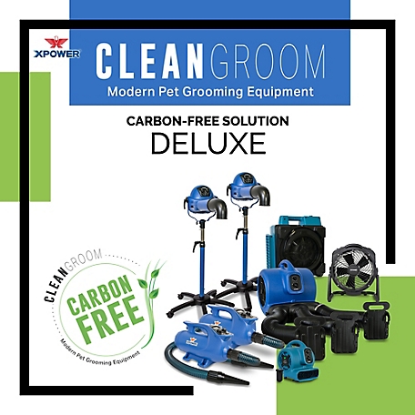 XPOWER Cleangroom Deluxe Pet Grooming Equipment Set