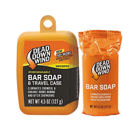 Dead Down Wind Bar Soap Plus Travel Case, Orange
