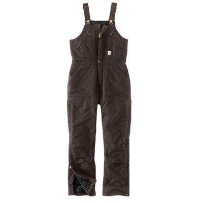 Image showing  Women's Loose Fit Washed Duck Insulated Biberalls