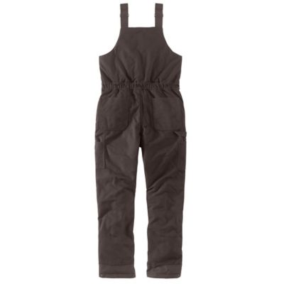 Image showing  Women's Loose Fit Washed Duck Insulated Biberalls