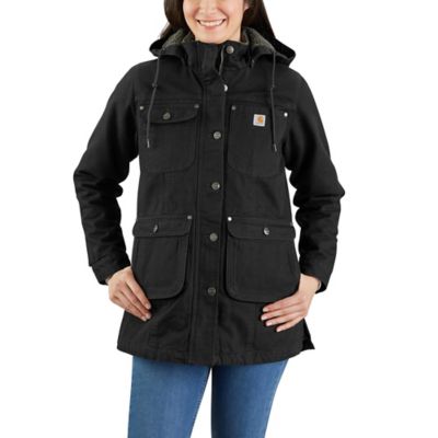 Image showing  Women's Loose Fit Washed Duck Insulated Coat