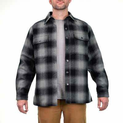 Ridgecut Men's Plaid Long-Sleeve Shirt Jacket