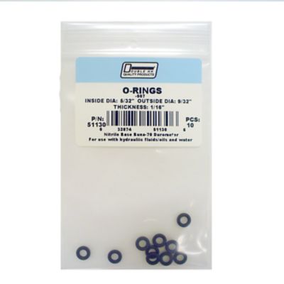 Double HH 5/32 in. x 9/32 in. O-Rings, 10-Pack