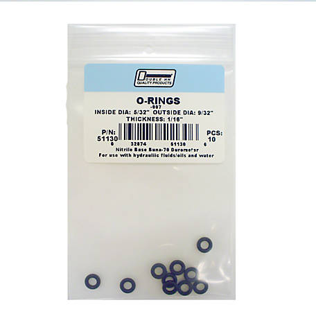 O-rings Nitrile 25 pieces SAE size 009 appx 11/32" X 1/16” X 7/32" 