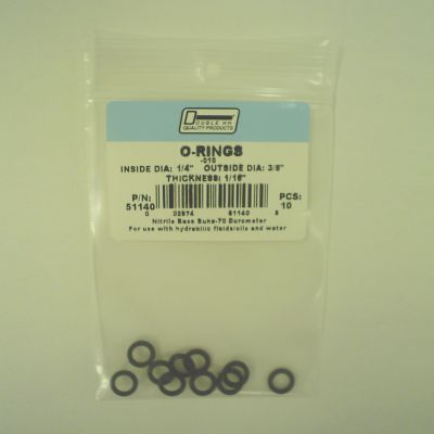 Double HH 1/4 in. x 3/8 in. O-Rings, 10 pc.