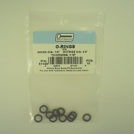 Double HH 1/4 in. x 3/8 in. O-Rings, 10-Pack