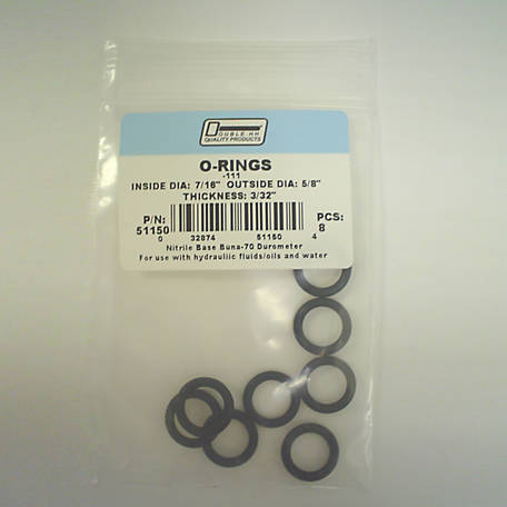 appx 11/32" X 1/16” X 7/32" 25 pieces SAE size 009 O-rings Nitrile 
