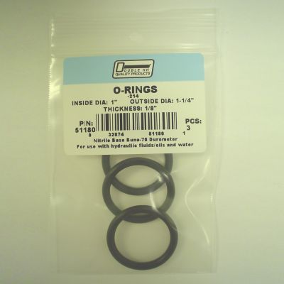 Double HH 1 in. x 1-1/4 in. Durable O-Rings, 3-Pack