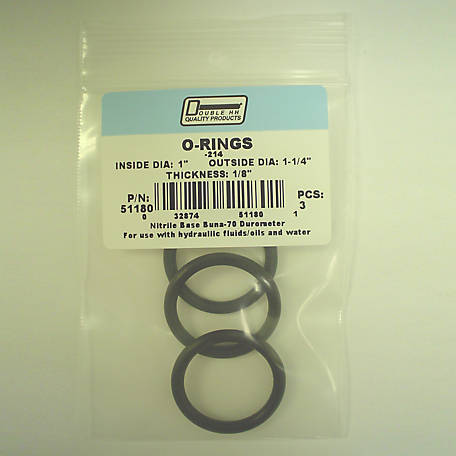 O-rings Nitrile appx 3/8” X 1/16” X 1/4" SAE size 010 1000 pieces 