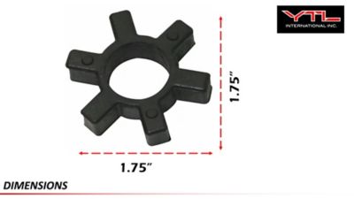 Image showing  Coupler Replacement Spider Adapter, Compatible with L075 Lockjaw Coupler, Reduces Shock & Reaction Loads