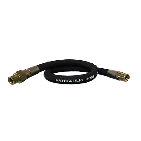 CountyLine 1/2 in. x 24 in. Hydraulic Hose, SAE 100R2AT, 3,500 PSI