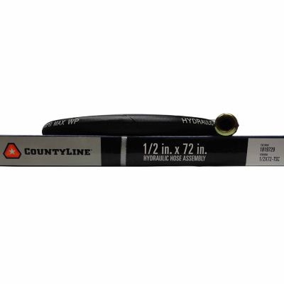 CountyLine 1/2 in. x 72 in. Hydraulic Hose, SAE 100R2AT, 3,500 PSI