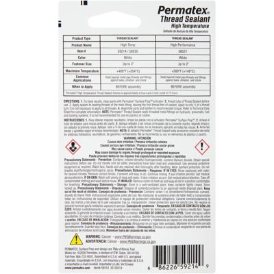 Image showing  0.2 oz. High-Temperature Thread Sealant