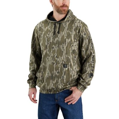 Carhartt Men's Mossy Oak Bottomland Camo Loose Fit Midweight Sleeve Graphic Sweatshirt