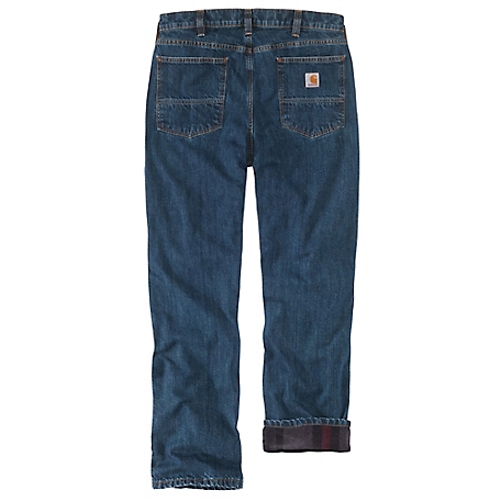 Rugged Flex® Relaxed Fit Fleece-Lined 5-Pocket Jean, Men's Fall Layering  Essentials