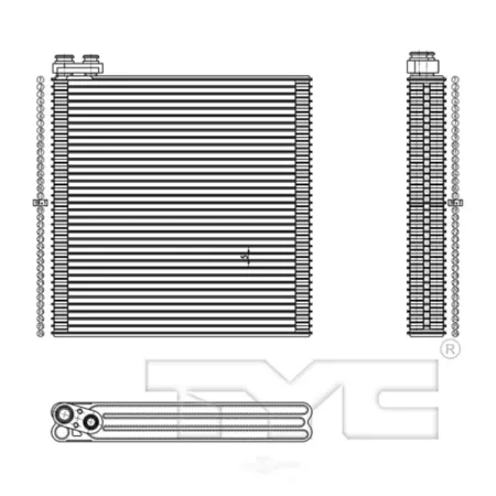 TYC A/C Evaporator Core FQPX-TYC-97036 Engine Performance