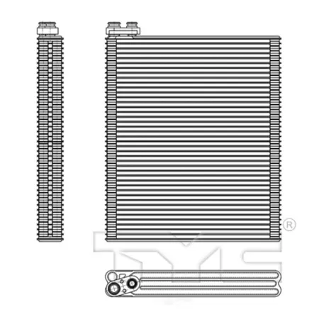 TYC A/C Evaporator Core FQPX-TYC-97135 Engine Performance