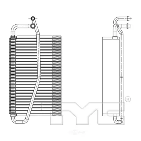 TYC A/C Evaporator Core FQPX-TYC-97142 Engine Performance