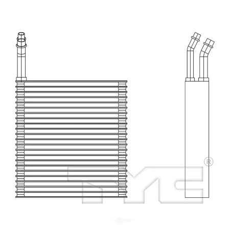 TYC A/C Evaporator Core FQPX-TYC-97150 Engine Performance