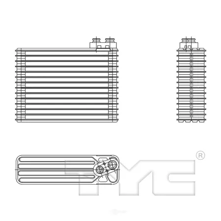 TYC A/C Evaporator Core FQPX-TYC-97161 Engine Performance