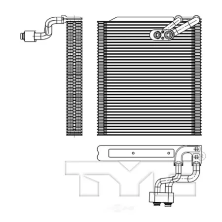 TYC A/C Evaporator Core FQPX-TYC-97188 Engine Performance