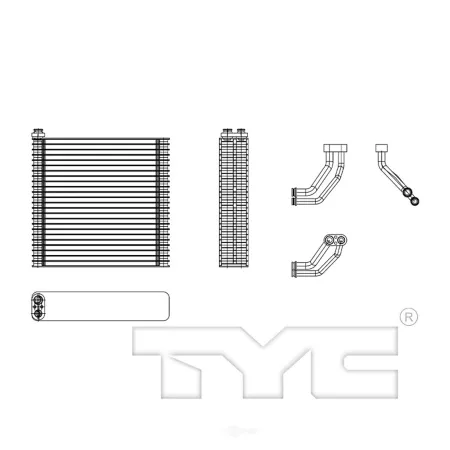 TYC A/C Evaporator Core FQPX-TYC-97200 Engine Performance