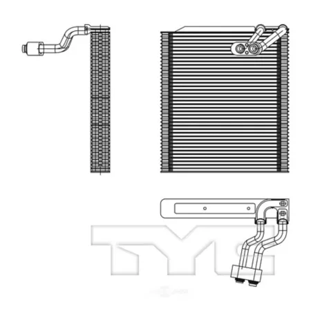 TYC A/C Evaporator Core FQPX-TYC-97203 Engine Performance