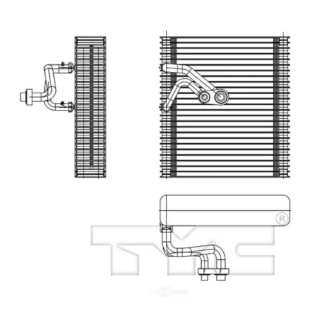 TYC A/C Evaporator Core FQPX-TYC-97211 Engine Performance