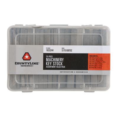 CountyLine Machinery Key Stock Assortment, 71-Pack