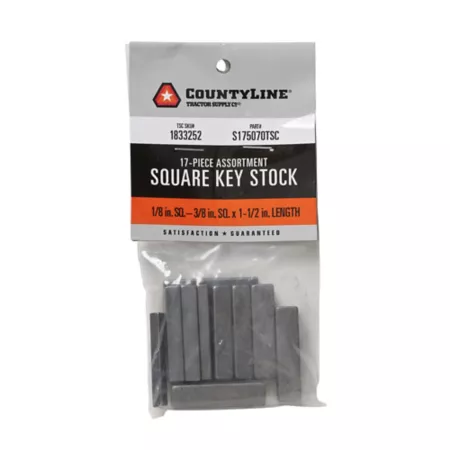 CountyLine Assorted Square Key Hooks 17-Pack Attachment Parts & Accessories