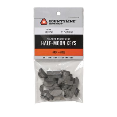 CountyLine Half Moon Key Assortment, 30-Pack