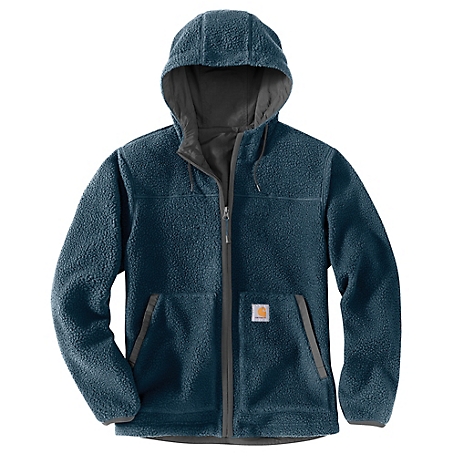 Carhartt Men's Rain Defender Relaxed Fit Fleece Reversible Jacket ...