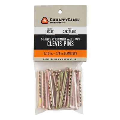 Image showing  Assorted Adjustable Clevis Pins, 14-Pack