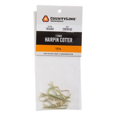 Image showing  1/4 in. Hairpin Cotter Pins, 7 pc.