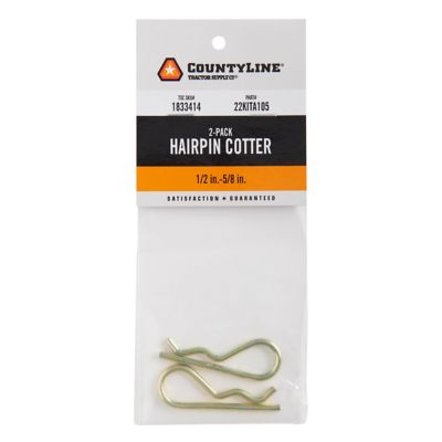 Image showing  1/2 in. - 5/8 in. Hairpin Cotter Pins, 2 pc.
