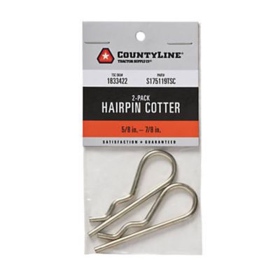 CountyLine 5/8 in. - 7/8 in. Hairpin Cotter Pins, 2-Pack