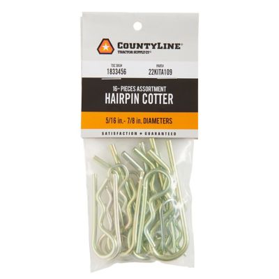 Image showing  5/16 in. - 7/8 in. Hairpin Cotter Pins, 16 pc.