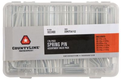 CountyLine Assorted Spring Pins, 170-Pack
