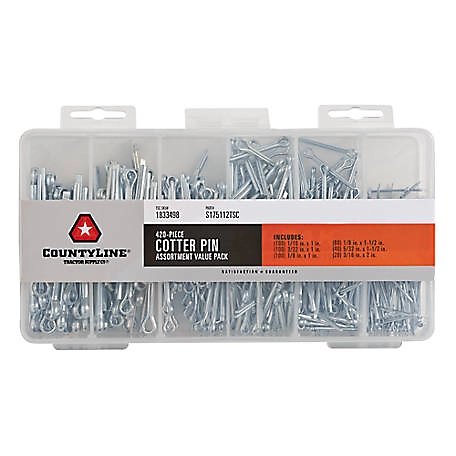 CountyLine Cotter Pin Assortment, 420-Pack